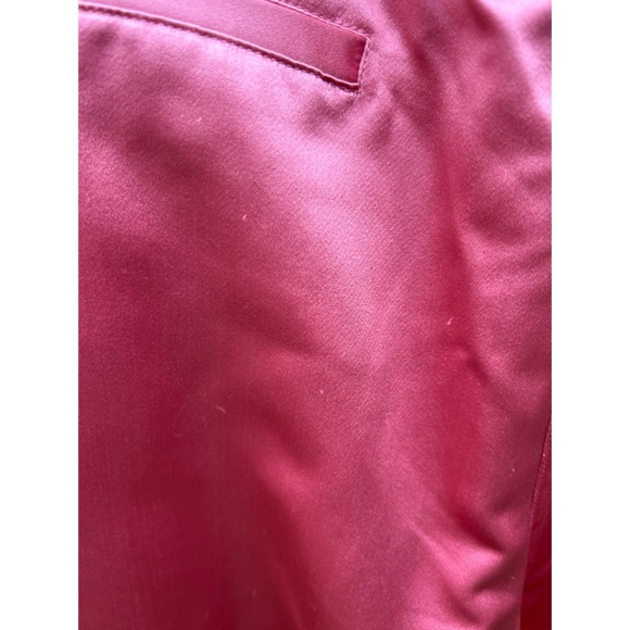 Adam Lippes 100% Silk Pink Tie Waist Wide Leg Pants 10 - Picture 6 of 15